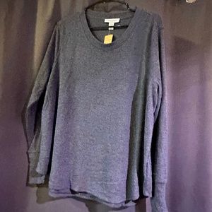 Nine West Women's Essential Long Sleeve Crewneck Tee